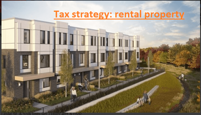 Tax strategy on rental properties
