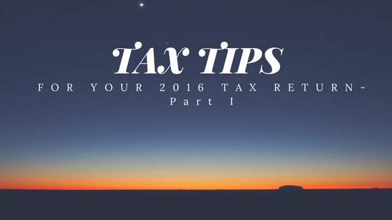 Tax tips for your 2016 tax return