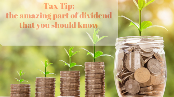 dividend and tax benefit