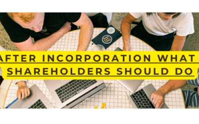 After incorporation what shareholders should do