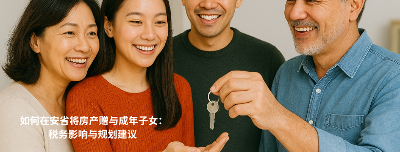 在安大略省将房产赠与成年子女：税务影响与规划建议